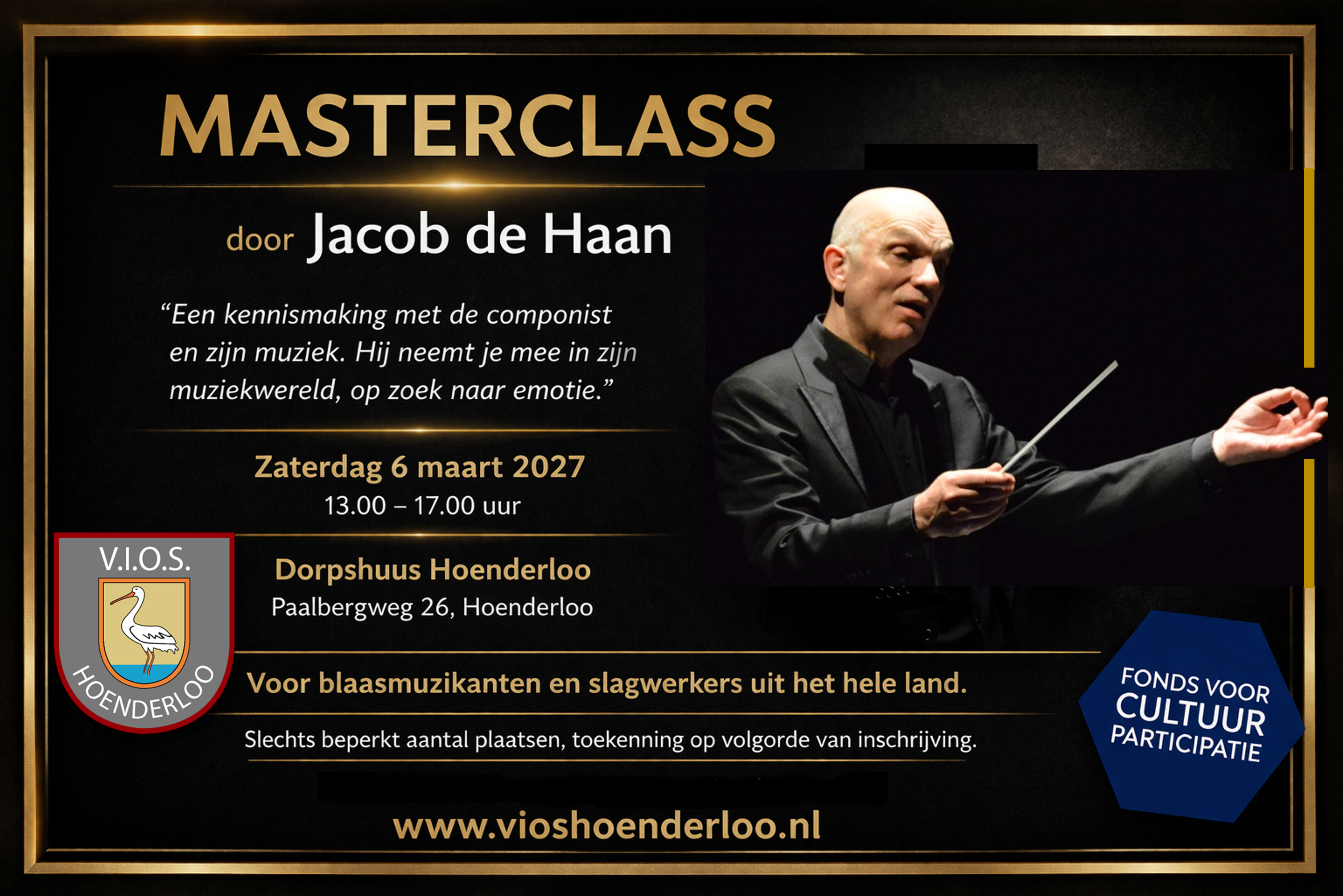 Flyer Masterclass Jacob de Haan